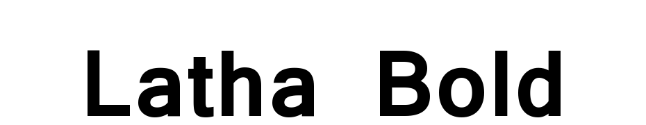 Latha Bold Font Download Free
